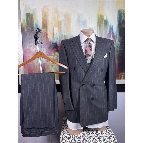 Gieves & Hawkes Other - 40R Mens Gieves & Hawkes Gray Pinstripe Suit - Pants 36/29